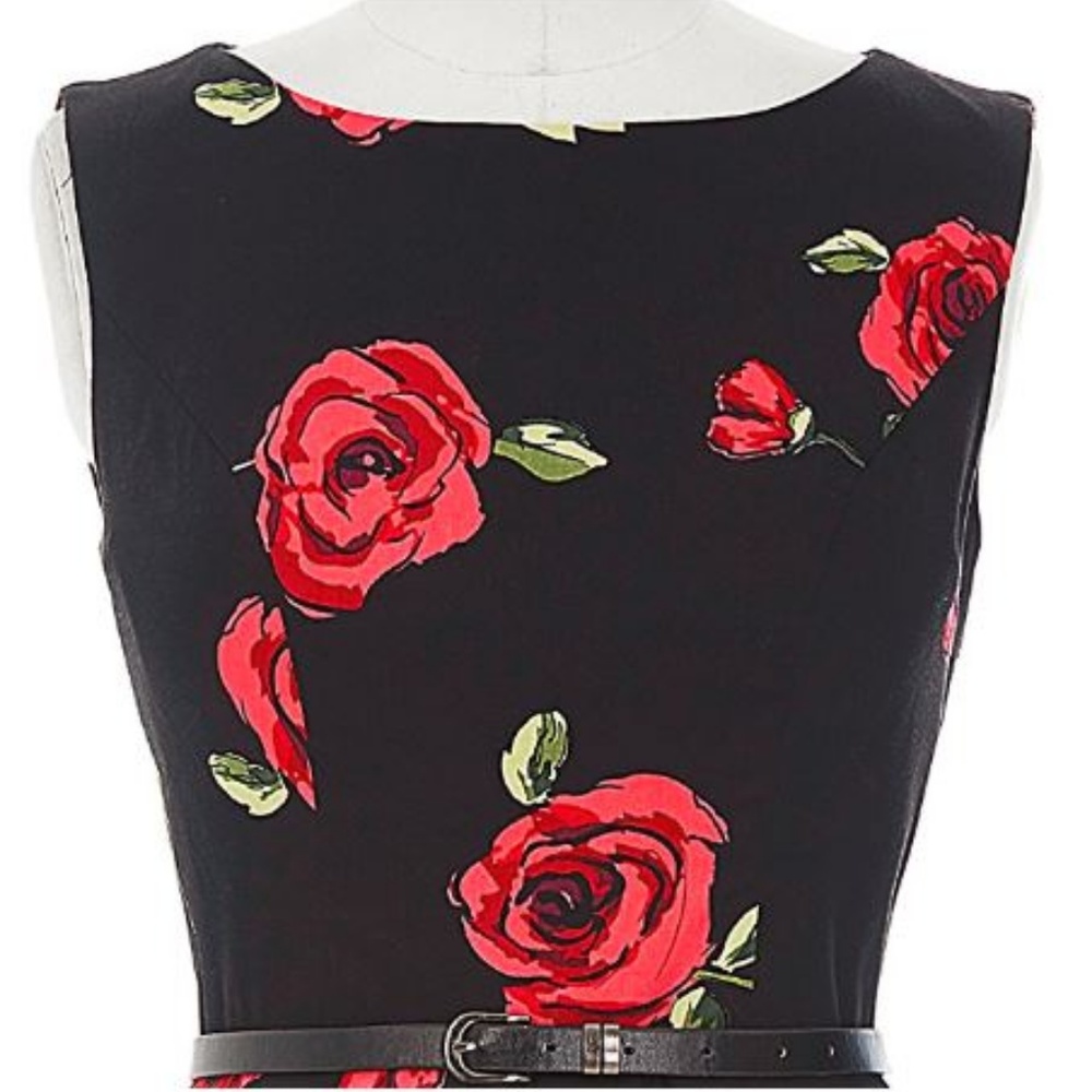 Vintage Cocktail Floral Dress - Picture 5 of 8